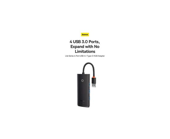 Концентратор Baseus USB-C to 4xUSB 3.0 1.0m black (WKQX030401), изображение 10 Концентратор Baseus USB-C to 4xUSB 3.0 1.0m black (WKQX030401), изображение 10