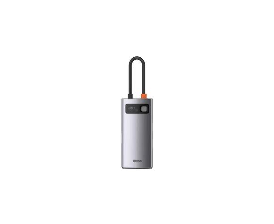Концентратор Baseus USB-C 4-in-1 3xUSB 3.0 + RJ45 1000Mbps gray (WKWG070113), изображение 2 Концентратор Baseus USB-C 4-in-1 3xUSB 3.0 + RJ45 1000Mbps gray (WKWG070113), изображение 2