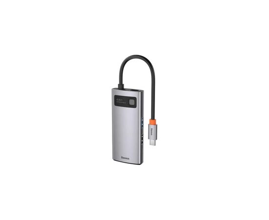 Концентратор Baseus USB-C 4-in-1 3xUSB 3.0 + RJ45 1000Mbps gray (WKWG070113) Концентратор Baseus USB-C 4-in-1 3xUSB 3.0 + RJ45 1000Mbps gray (WKWG070113)