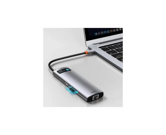 Концентратор Baseus USB-C 8-in-1 (CAHUB-CV0G), изображение 6 Концентратор Baseus USB-C 8-in-1 (CAHUB-CV0G), изображение 6