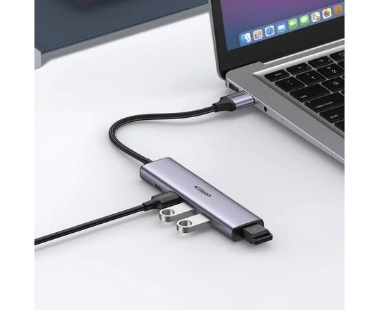 Концентратор Ugreen USB 3.0 to 4xUSB 3.0 CM473 (20805), изображение 2 Концентратор Ugreen USB 3.0 to 4xUSB 3.0 CM473 (20805), изображение 2