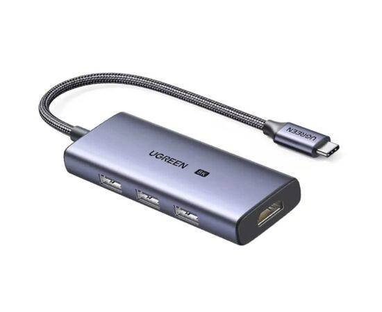 Концентратор Ugreen USB-C 4-in-1 3xUSB 3.0 + HDMI CM500 gray (50629) Концентратор Ugreen USB-C 4-in-1 3xUSB 3.0 + HDMI CM500 gray (50629)