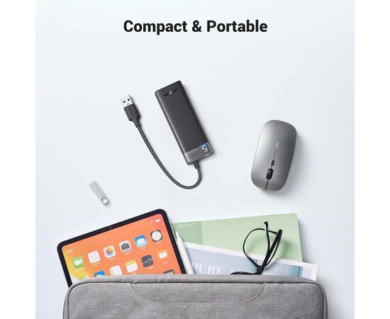 Концентратор Ugreen USB 3.0 to 4xUSB 3.2 Gen1 CM653 black (15548), изображение 7 Концентратор Ugreen USB 3.0 to 4xUSB 3.2 Gen1 CM653 black (15548), изображение 7