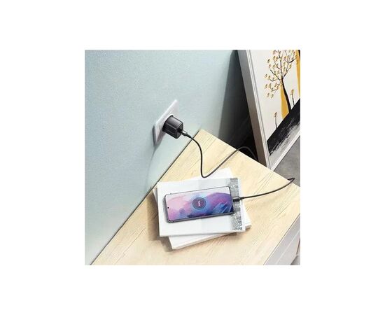 Зарядное устройство Ugreen USB-C PD25W + cable USB-C to USB-C 2.0m CD250 black (50581), изображение 6 Зарядное устройство Ugreen USB-C PD25W + cable USB-C to USB-C 2.0m CD250 black (50581), изображение 6