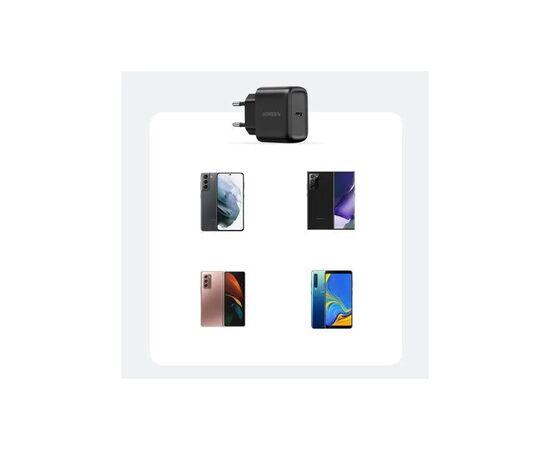 Зарядное устройство Ugreen USB-C PD25W + cable USB-C to USB-C 2.0m CD250 black (50581), изображение 8 Зарядное устройство Ugreen USB-C PD25W + cable USB-C to USB-C 2.0m CD250 black (50581), изображение 8