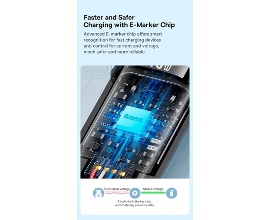 Дата кабель USB-C to USB-C 2.0m 240W Black Baseus (CAWJ040101), изображение 10