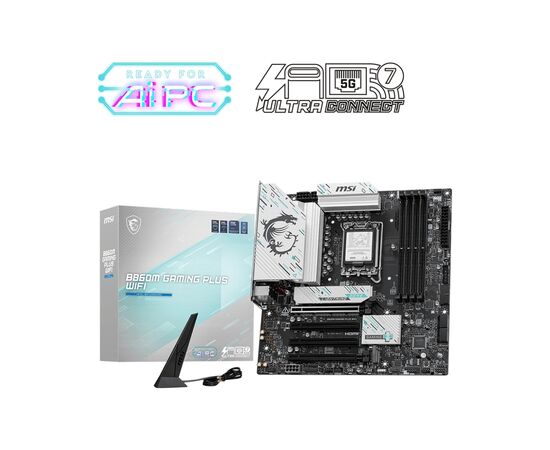 Материнская плата MSI B860M GAMING PLUS WIFI, изображение 5 Материнская плата MSI B860M GAMING PLUS WIFI, изображение 5