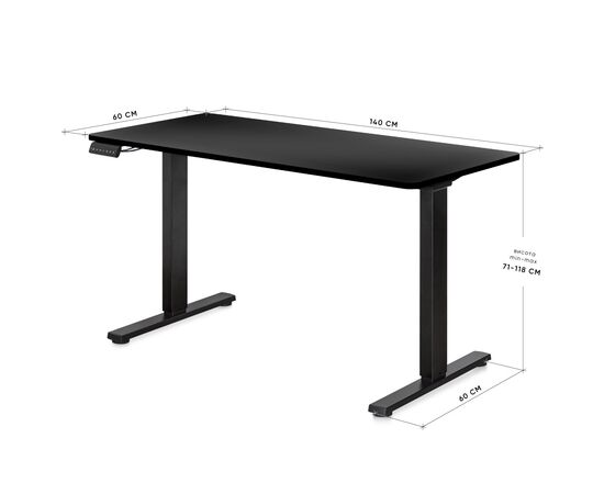Компьютерный стол Mealux PowerDesk Duo Black (EVO-242 Duo B/B), изображение 3 Компьютерный стол Mealux PowerDesk Duo Black (EVO-242 Duo B/B), изображение 3