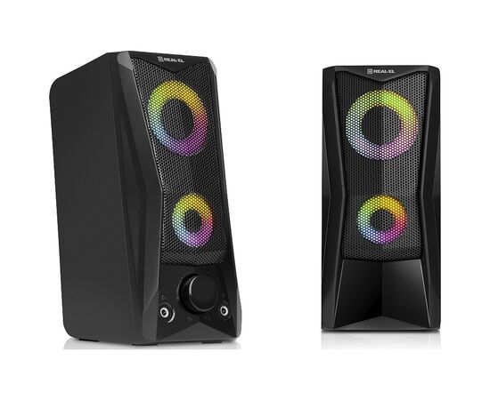 Акустическая система REAL-EL S-107 USB Black (EL121100017), изображение 2