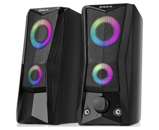 Акустическая система REAL-EL S-107 USB Black (EL121100017), изображение 5