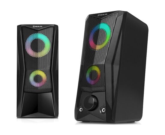 Акустическая система REAL-EL S-107 USB Black (EL121100017), изображение 6