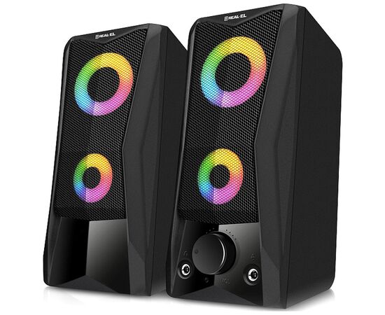 Акустическая система REAL-EL S-107 USB Black (EL121100017)