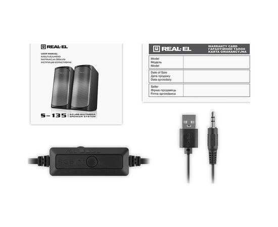 Акустическая система REAL-EL S-135 USB Black (EL121100019), изображение 12