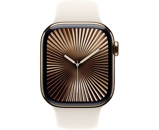 Ремінець до смарт-годинника Apple 42mm Starlight Sport Band - S/M (MXLL3ZM/A), зображення 4 Ремінець до смарт-годинника Apple 42mm Starlight Sport Band - S/M (MXLL3ZM/A), зображення 4