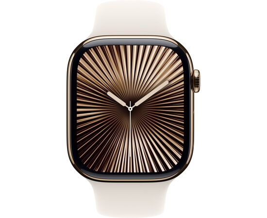 Ремінець до смарт-годинника Apple 46mm Starlight Sport Band - S/M (MXM63ZM/A), зображення 4 Ремінець до смарт-годинника Apple 46mm Starlight Sport Band - S/M (MXM63ZM/A), зображення 4