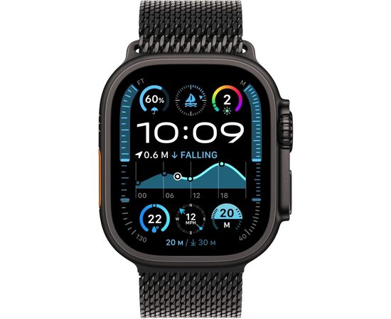 Ремінець до смарт-годинника Apple 49mm Black Titanium Milanese Loop - Large (MXKH3ZM/A), зображення 3 Ремінець до смарт-годинника Apple 49mm Black Titanium Milanese Loop - Large (MXKH3ZM/A), зображення 3