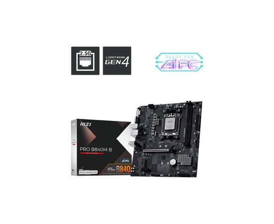Материнська плата MSI PRO B840M-B, зображення 5 Материнська плата MSI PRO B840M-B, зображення 5