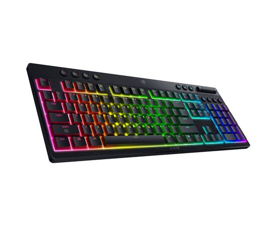 Клавиатура Razer BlackWidow V4 Low-Profile Wireless/Bluetooth/USB Yellow switch UA Black (RZ03-05271500-R3M1), изображение 3 Клавиатура Razer BlackWidow V4 Low-Profile Wireless/Bluetooth/USB Yellow switch UA Black (RZ03-05271500-R3M1), изображение 3
