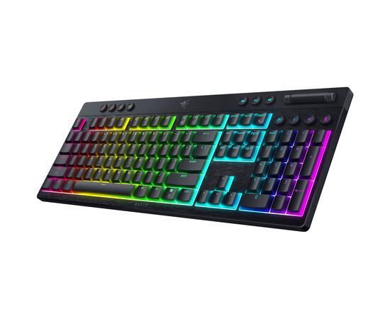 Клавиатура Razer BlackWidow V4 Low-Profile Wireless/Bluetooth/USB Yellow switch UA Black (RZ03-05271500-R3M1), изображение 4 Клавиатура Razer BlackWidow V4 Low-Profile Wireless/Bluetooth/USB Yellow switch UA Black (RZ03-05271500-R3M1), изображение 4