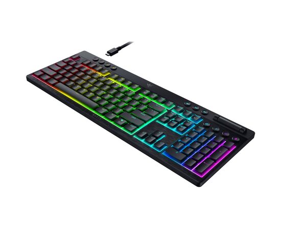 Клавиатура Razer BlackWidow V4 Low-Profile Wireless/Bluetooth/USB Yellow switch UA Black (RZ03-05271500-R3M1), изображение 5 Клавиатура Razer BlackWidow V4 Low-Profile Wireless/Bluetooth/USB Yellow switch UA Black (RZ03-05271500-R3M1), изображение 5