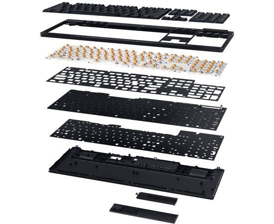 Клавиатура Razer BlackWidow V4 Low-Profile Wireless/Bluetooth/USB Yellow switch UA Black (RZ03-05271500-R3M1), изображение 9 Клавиатура Razer BlackWidow V4 Low-Profile Wireless/Bluetooth/USB Yellow switch UA Black (RZ03-05271500-R3M1), изображение 9