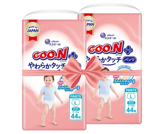 Подгузники GOO.N Plus 9-14 кг Розмір 4 L, 88 шт (21000632-2), изображение 12 Подгузники GOO.N Plus 9-14 кг Розмір 4 L, 88 шт (21000632-2), изображение 12