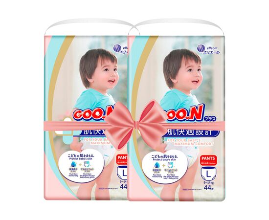 Подгузники GOO.N Plus 9-14 кг Розмір 4 L, 88 шт (21000632-2) Подгузники GOO.N Plus 9-14 кг Розмір 4 L, 88 шт (21000632-2)
