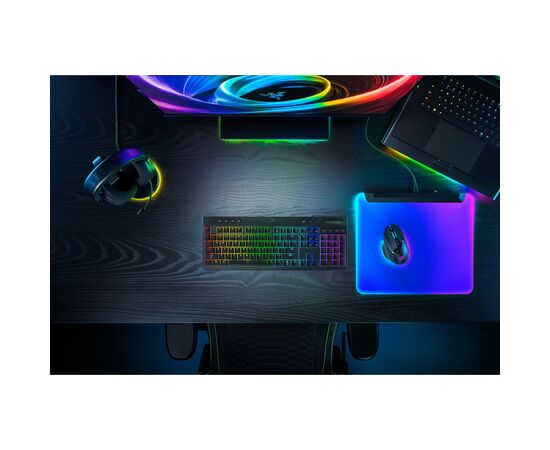 Клавіатура Razer BlackWidow V4 Low-Profile Wireless/Bluetooth/USB Green switch UA Black (RZ03-05270100-R3M1), зображення 10 Клавіатура Razer BlackWidow V4 Low-Profile Wireless/Bluetooth/USB Green switch UA Black (RZ03-05270100-R3M1), зображення 10