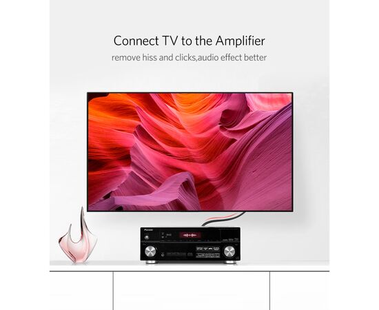 Кабель мультимедийный 2xRCA M to 2xRCA M 3.0m AV104 black Ugreen (10519), изображение 6