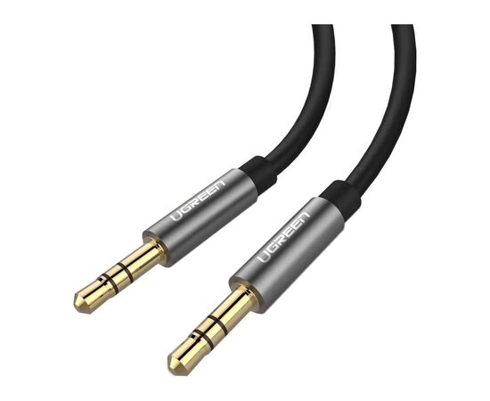 Кабель мультимедийный 3.5mm M to 3.5mm M 2.0m AV119 black Ugreen (10735)