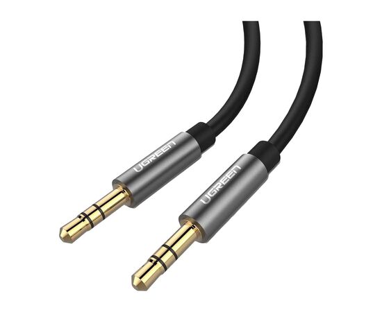 Кабель мультимедийный 3.5mm M to 3.5mm M 3.0m AV119 black Ugreen (10736), изображение 2 Кабель мультимедийный 3.5mm M to 3.5mm M 3.0m AV119 black Ugreen (10736), изображение 2