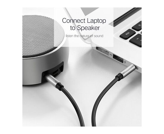 Кабель мультимедийный 3.5mm M to 3.5mm M 3.0m AV119 black Ugreen (10736), изображение 8 Кабель мультимедийный 3.5mm M to 3.5mm M 3.0m AV119 black Ugreen (10736), изображение 8