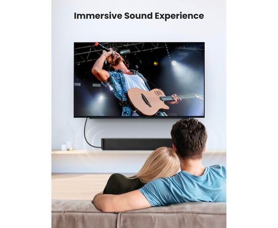 Кабель мультимедийный Optical Toslink 1.5m AV122 black Ugreen (70891), изображение 3 Кабель мультимедийный Optical Toslink 1.5m AV122 black Ugreen (70891), изображение 3