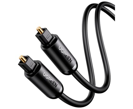 Кабель мультимедийный Optical Toslink 1.5m AV122 black Ugreen (70891) Кабель мультимедийный Optical Toslink 1.5m AV122 black Ugreen (70891)