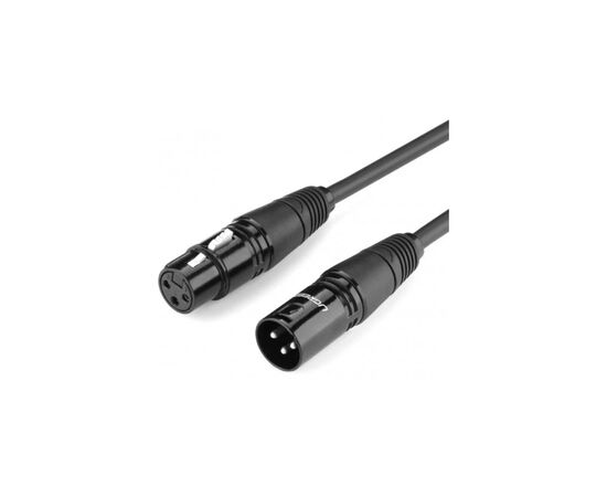Кабель мультимедийный XLR M to XLR F 2.0m AV130 black Ugreen (20710) Кабель мультимедийный XLR M to XLR F 2.0m AV130 black Ugreen (20710)