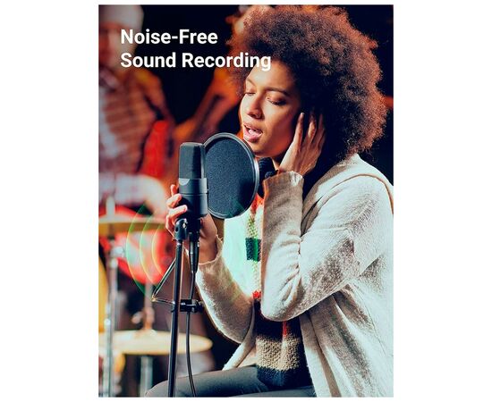 Кабель мультимедийный XLR M to XLR F 5.0m AV130 black Ugreen (20712), изображение 4 Кабель мультимедийный XLR M to XLR F 5.0m AV130 black Ugreen (20712), изображение 4