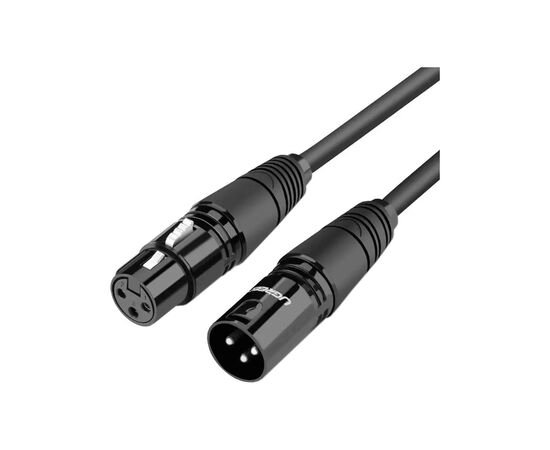 Кабель мультимедийный XLR M to XLR F 5.0m AV130 black Ugreen (20712) Кабель мультимедийный XLR M to XLR F 5.0m AV130 black Ugreen (20712)