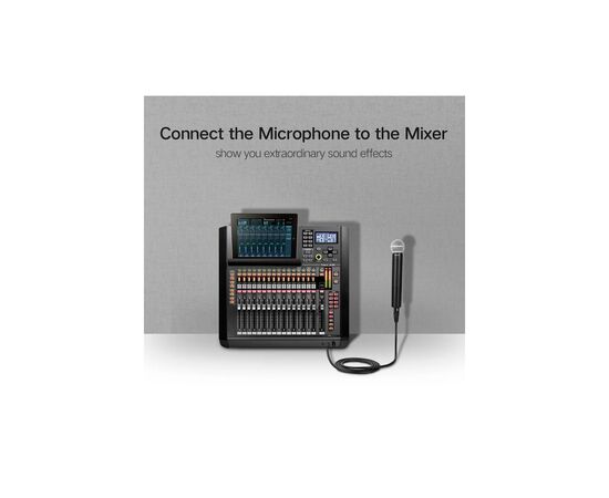 Кабель мультимедийный 6.35mm M to XLR F 2.0m AV131 black Ugreen (20719), изображение 5