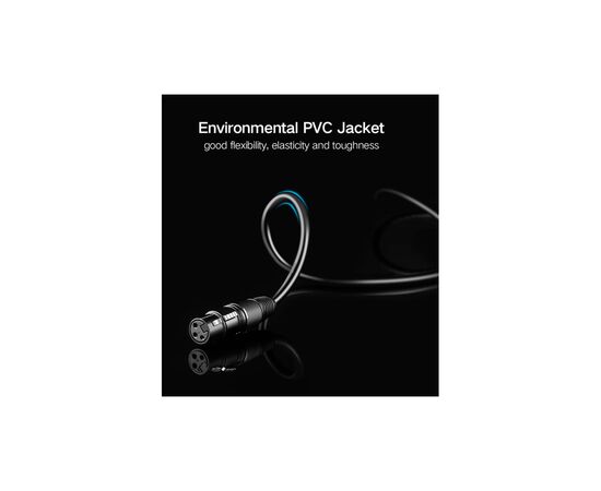 Кабель мультимедийный 6.35mm M to XLR F 2.0m AV131 black Ugreen (20719), изображение 6