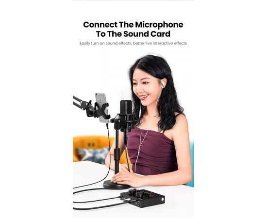 Кабель мультимедийный 3.5mm M to XLR F 1.0m AV182 black Ugreen (20763), изображение 6 Кабель мультимедийный 3.5mm M to XLR F 1.0m AV182 black Ugreen (20763), изображение 6