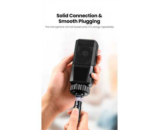 Кабель мультимедийный 3.5mm M to XLR F 1.0m AV182 black Ugreen (20763), изображение 9 Кабель мультимедийный 3.5mm M to XLR F 1.0m AV182 black Ugreen (20763), изображение 9