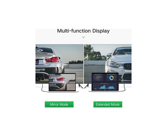 Кабель мультимедийный HDMI M to HDMI M 1.0m 90° corner HD103 black Ugreen (10172), изображение 6