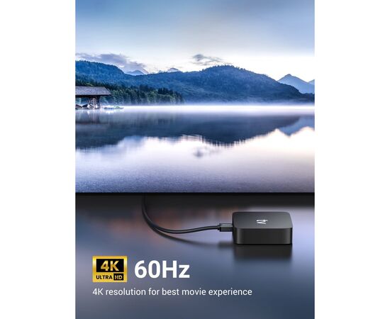 Кабель мультимедийный HDMI M to HDMI M 2.0m 90° corner HD103 black Ugreen (10173), изображение 2