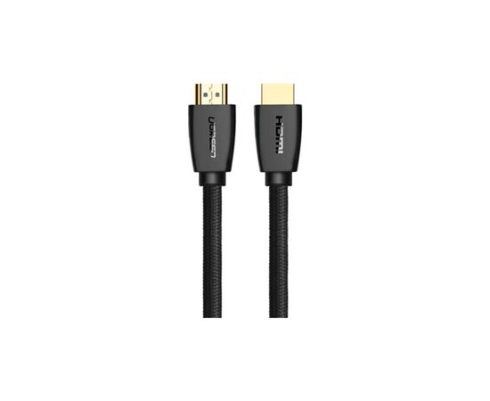Кабель мультимедийный HDMI M to HDMI M 2.0m braided HD118 black Ugreen (40410), изображение 2