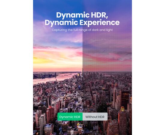 Кабель мультимедийный HDMI M to HDMI M 1.5m braided HD140 black Ugreen (80402), изображение 5 Кабель мультимедийный HDMI M to HDMI M 1.5m braided HD140 black Ugreen (80402), изображение 5