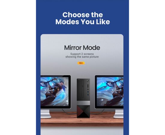 Кабель мультимедийный HDMI M to HDMI M 1.5m braided HD140 black Ugreen (80402), изображение 9 Кабель мультимедийный HDMI M to HDMI M 1.5m braided HD140 black Ugreen (80402), изображение 9