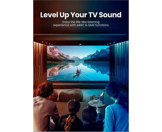 Кабель мультимедийный HDMI M to HDMI M 5.0m braided HD140 black Ugreen (80405), изображение 4 Кабель мультимедийный HDMI M to HDMI M 5.0m braided HD140 black Ugreen (80405), изображение 4