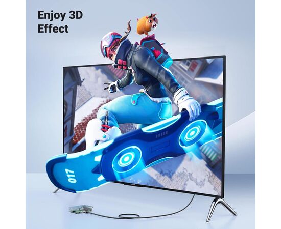 Кабель мультимедійний HDMI M to HDMI mini M 2.0m 8K HD163 black Ugreen (15515), зображення 3 Кабель мультимедійний HDMI M to HDMI mini M 2.0m 8K HD163 black Ugreen (15515), зображення 3