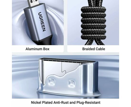 Кабель мультимедийный HDMI M to HDMI micro M 2.0m V2.1 8K60Hz HD164 black Ugreen (15517), изображение 8