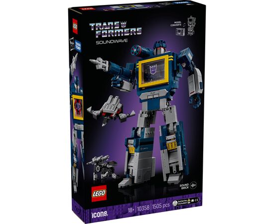 Конструктор LEGO Icons Transformers: Саундвейв (10358) Конструктор LEGO Icons Transformers: Саундвейв (10358)